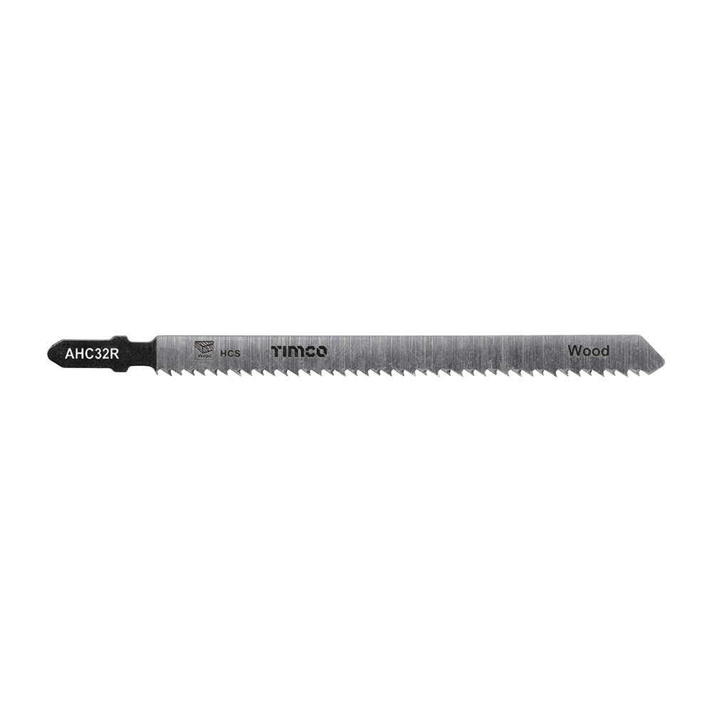 TIMCO Jigsaw Blades Wood Cutting HCS Blades - Bosch Equivalent T101BRLong - 130mm (Pack of 5)